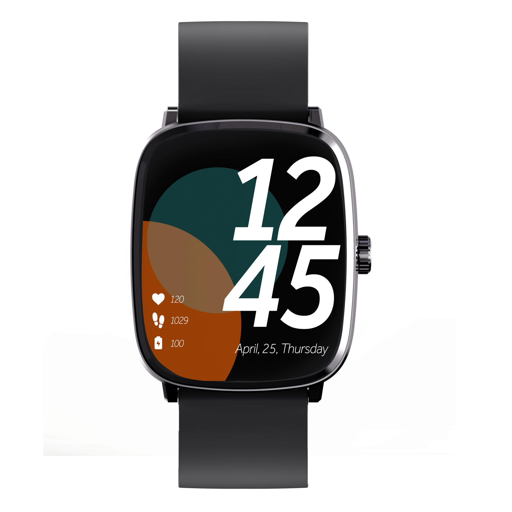 Close Up Front Side View of Nerv Watch 2 Pro on White Background