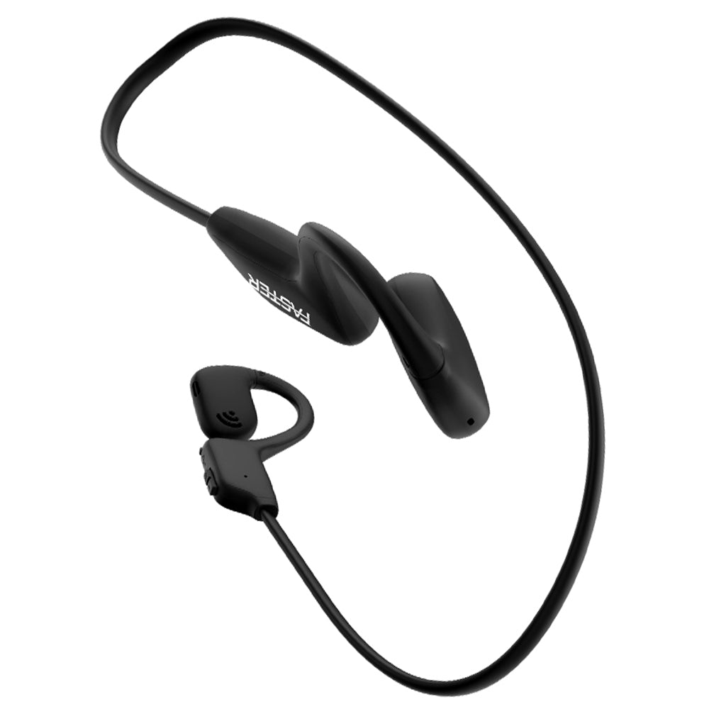 AS20 Bluetooth earbuds with comfortable open fit in black color