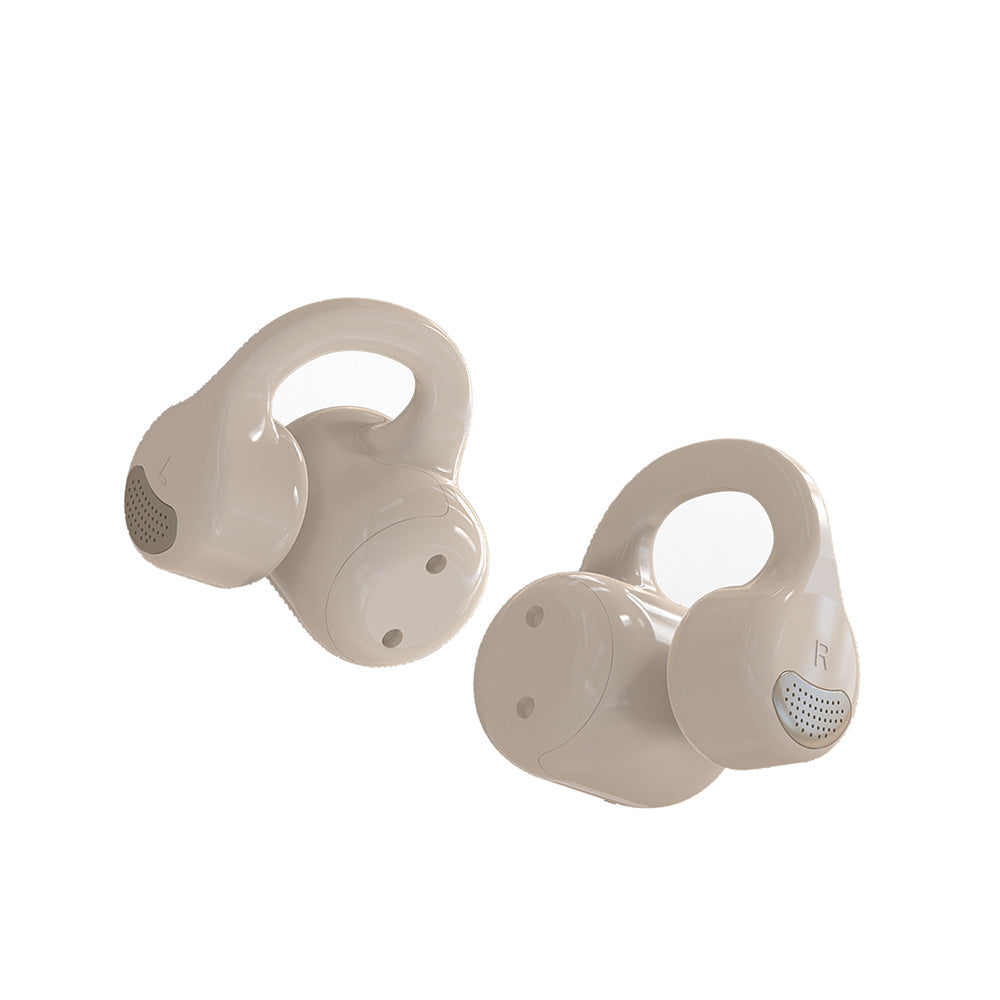 Bone conduction AS18 Bluetooth headset for gym use in beige color