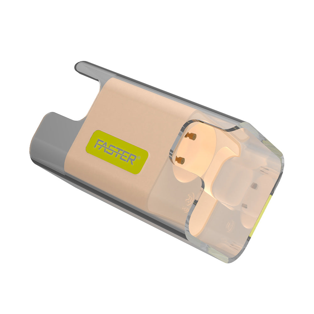 AS18 Bluetooth headset charging case in beige color