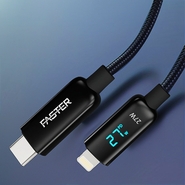 FASTER 27W Lightning cable with smart digital chip