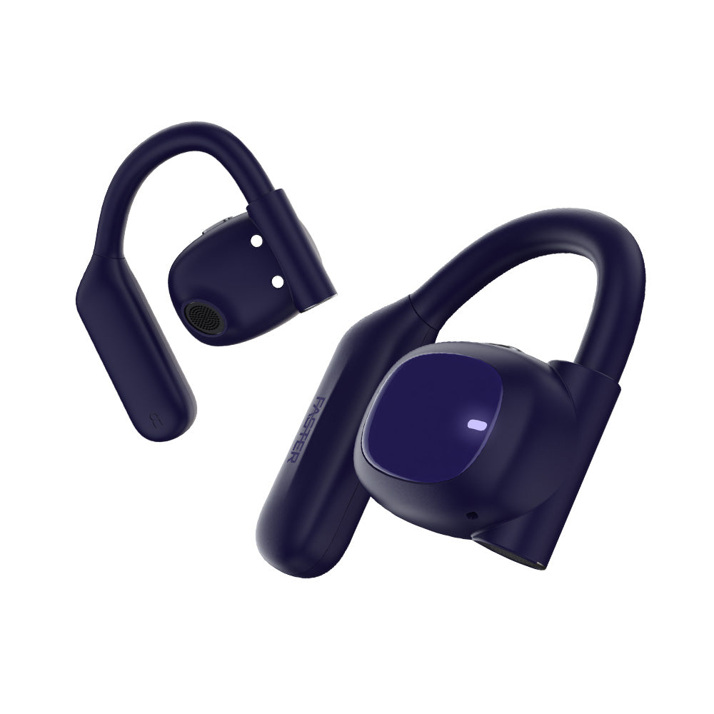 ARC X over ear earbuds with stylish design in blue color