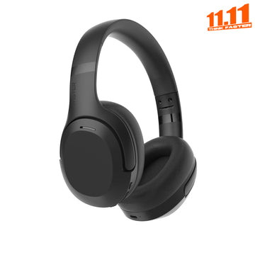 Black headphones on a white background with '11.11' promotional text.