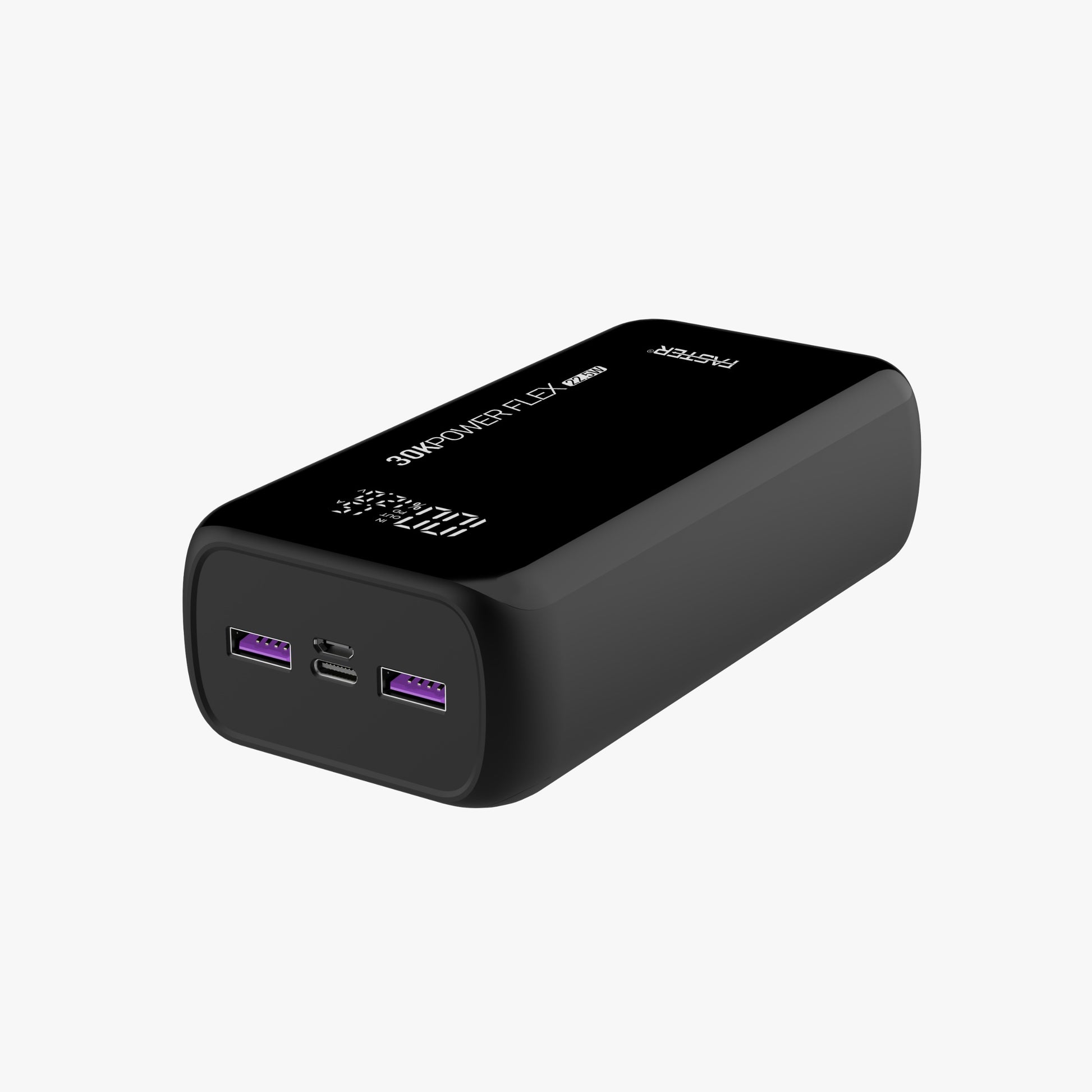 A Faster Powerbank 20000mAh on white background