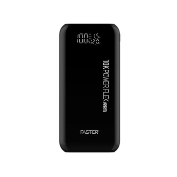 A Faster powerbank 10000 MAH on wihte background