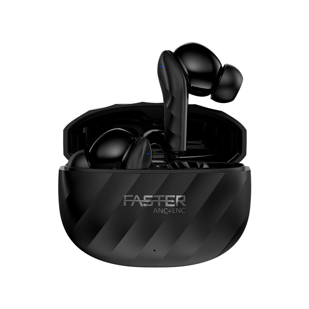 RAPTOR stereo sound earbuds in black color