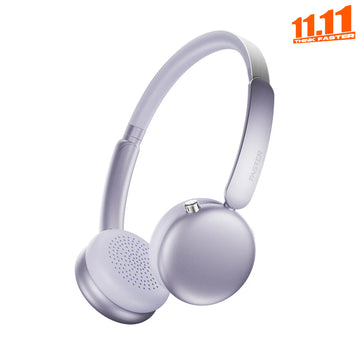 Silver headphones on a white background with '11.11' logo.