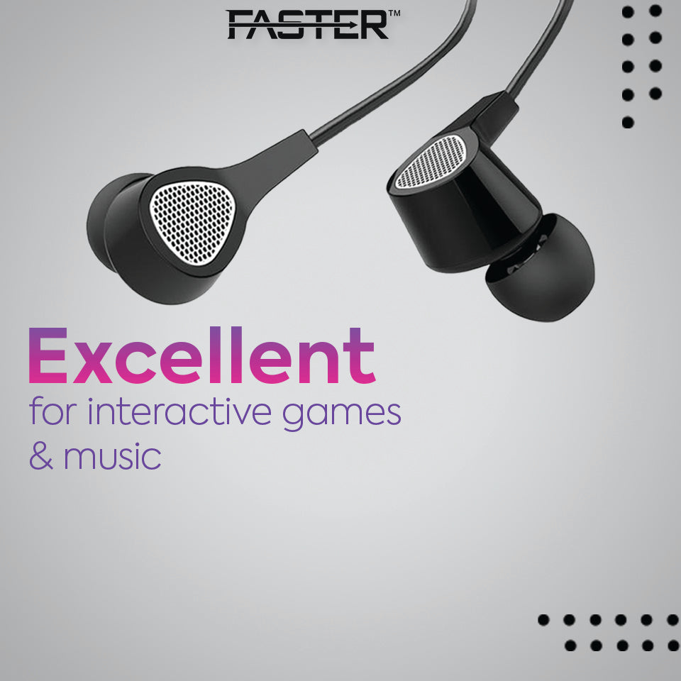 A Faster F15 Universal Music Earphone Features