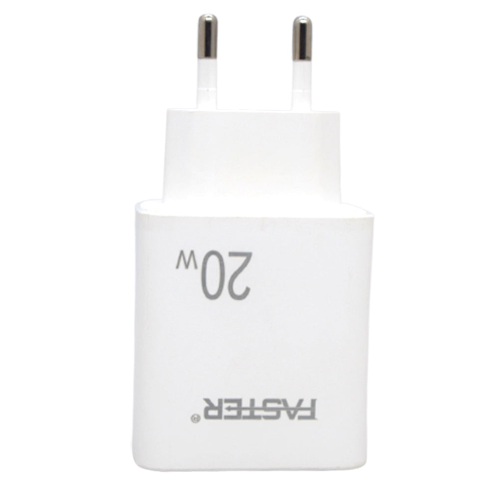 A front side view of Faster FC-11 QC  fast mobile charger