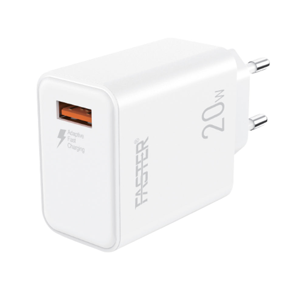 A backside view Faster FC-11 QC  fast mobile charger