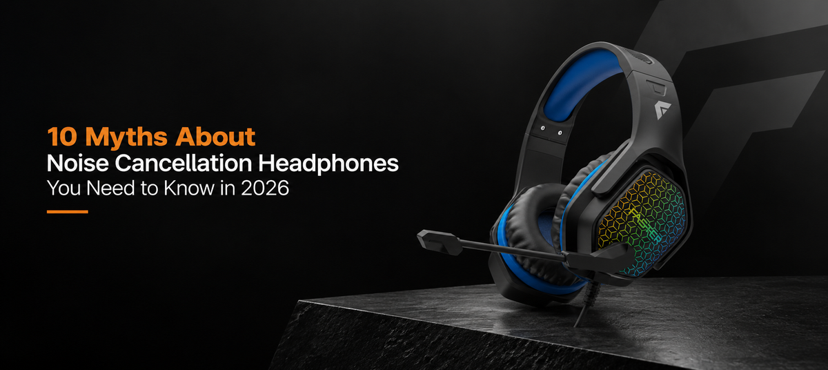 10 myths about noise cancellation headphones blog main image banner