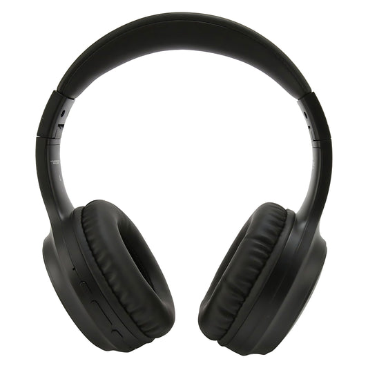 Close up front side of Faster Black S5 ANC Over-Ear Wireless Headphone with White Background