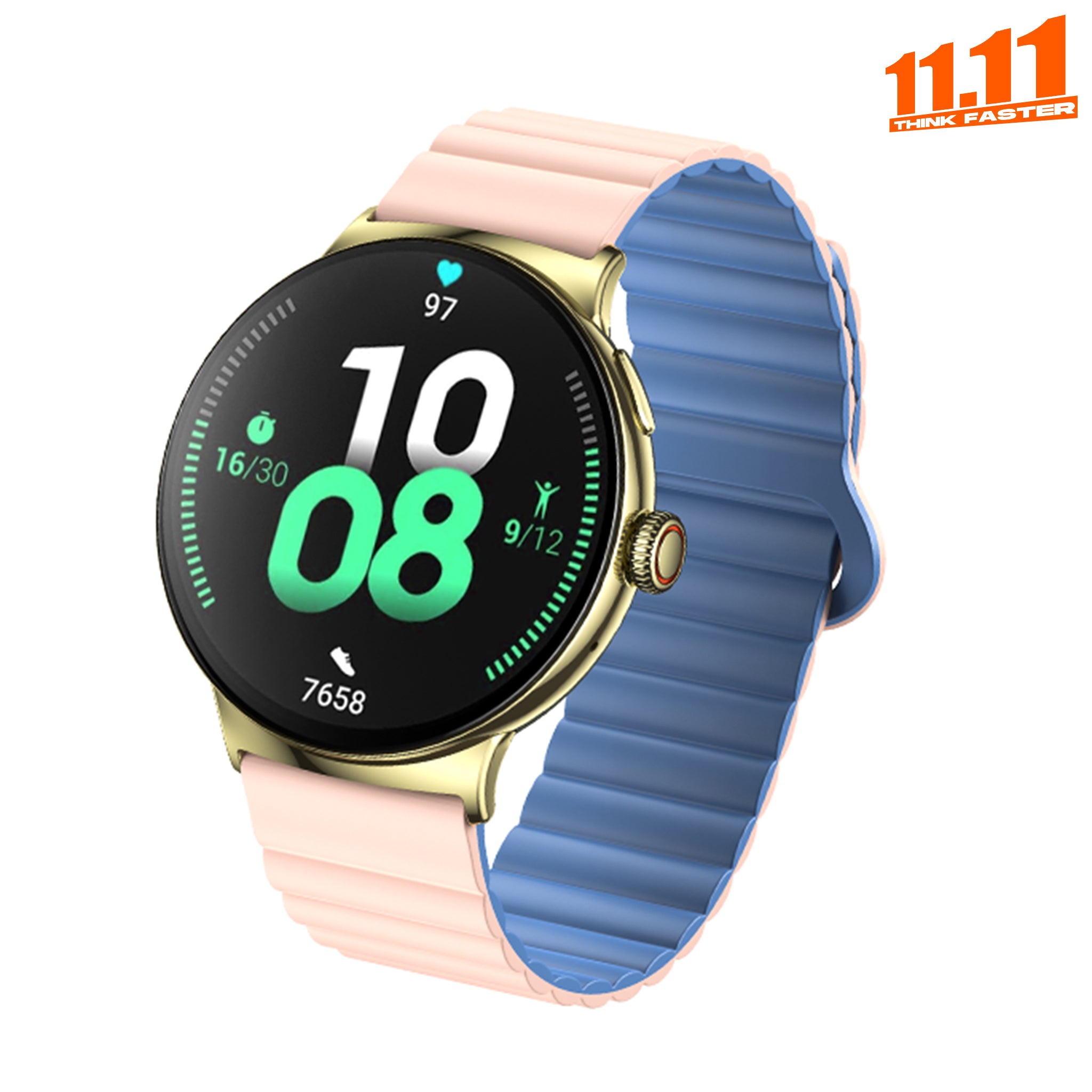 Golden Chain + Pink Silicon + Neck Band