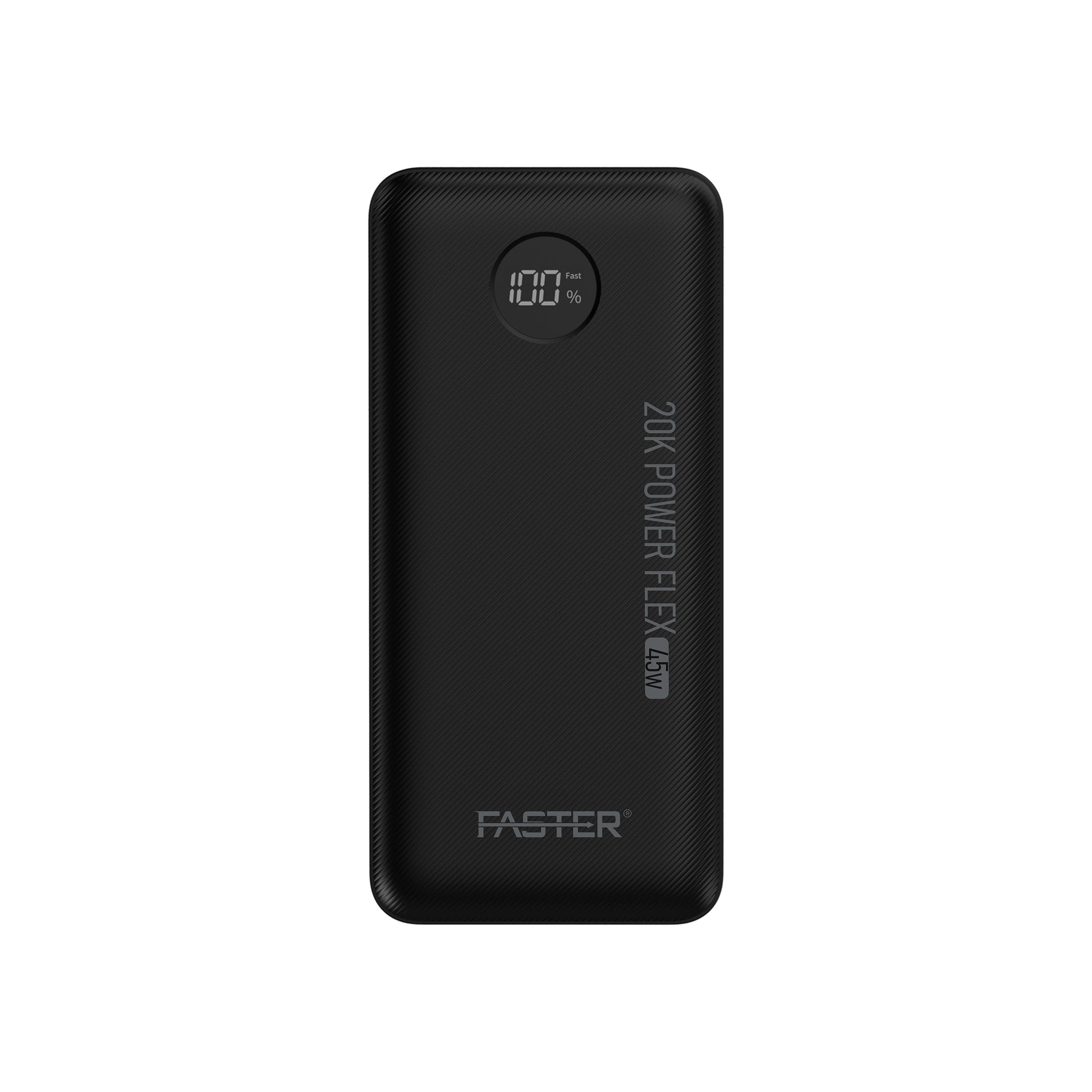 A Faster PD-45W Power Bank on white background