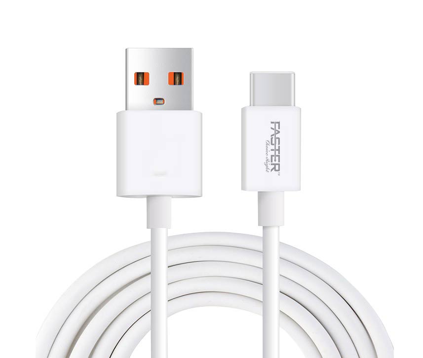 A Faster FC-TP3 USB Cable on white background