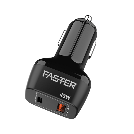 A close up view  Faster C7-PD Fast Car Charger